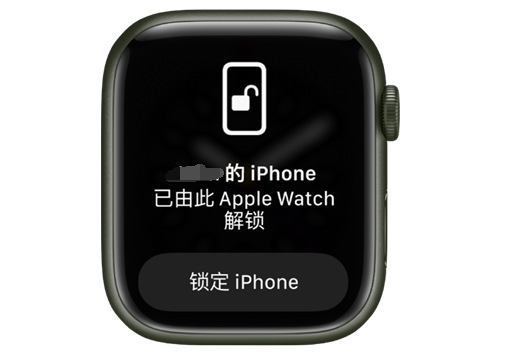 源汇苹果手机维修分享用 AppleWatch 解锁配备面容 ID 的 iPhone方法 