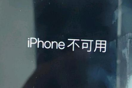 源汇苹果服务网点分享锁屏界面显示“iPhone 不可用”如何解决 